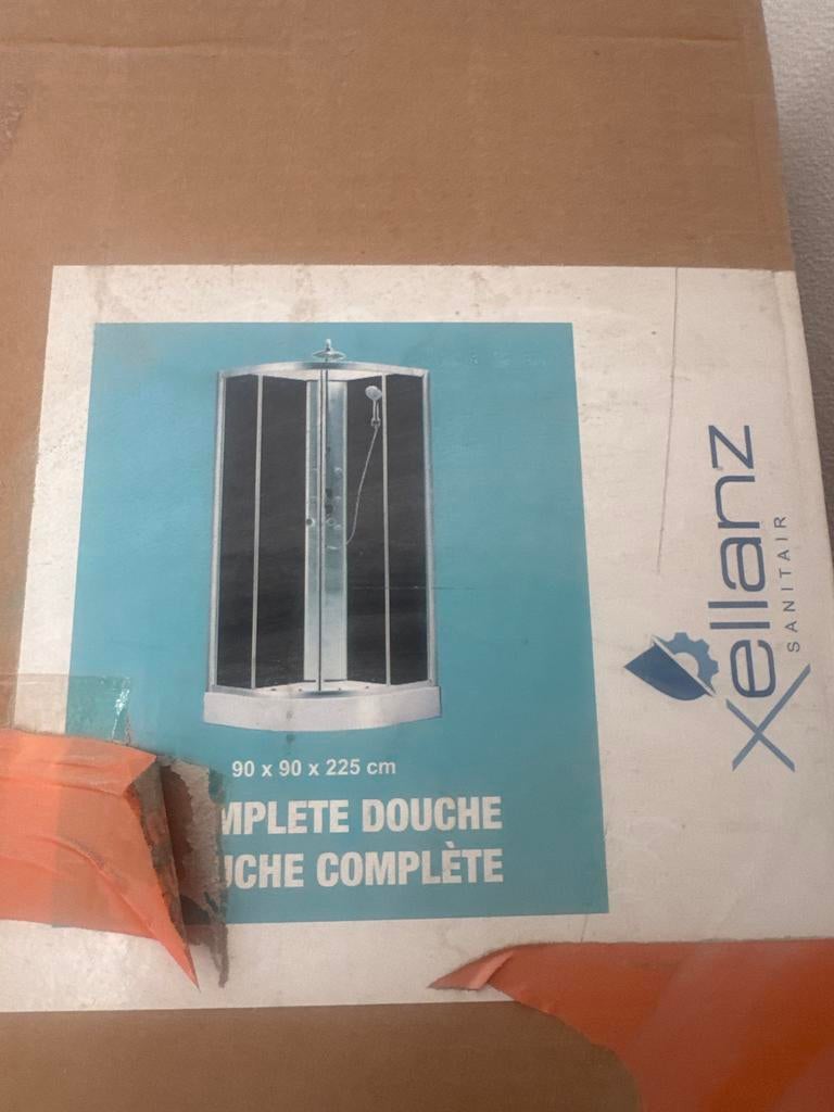 Xellanz Sanitaire Douchecabine 90x90x225 cm, Ophalen, Nieuw, Glas, Douche