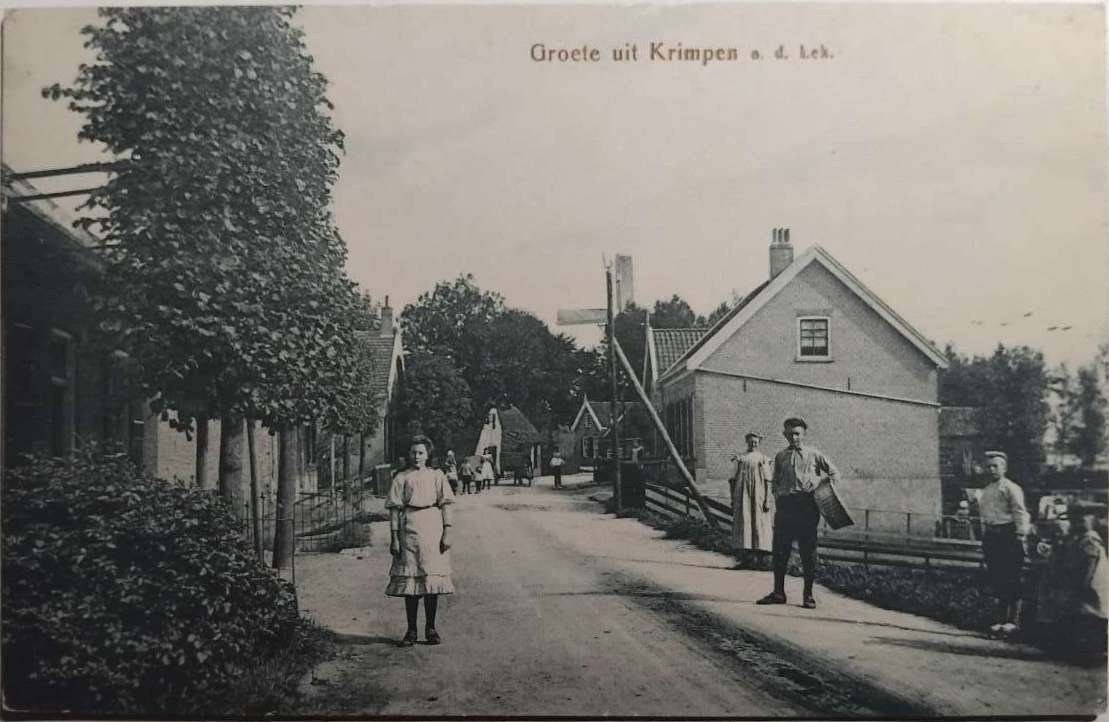 Krimpen aan de Lek (ca. 1904) - Uitg. C. de Groot No. 43, Verzamelen, Ophalen of Verzenden, Voor 1920, Gelopen, Zuid-Holland