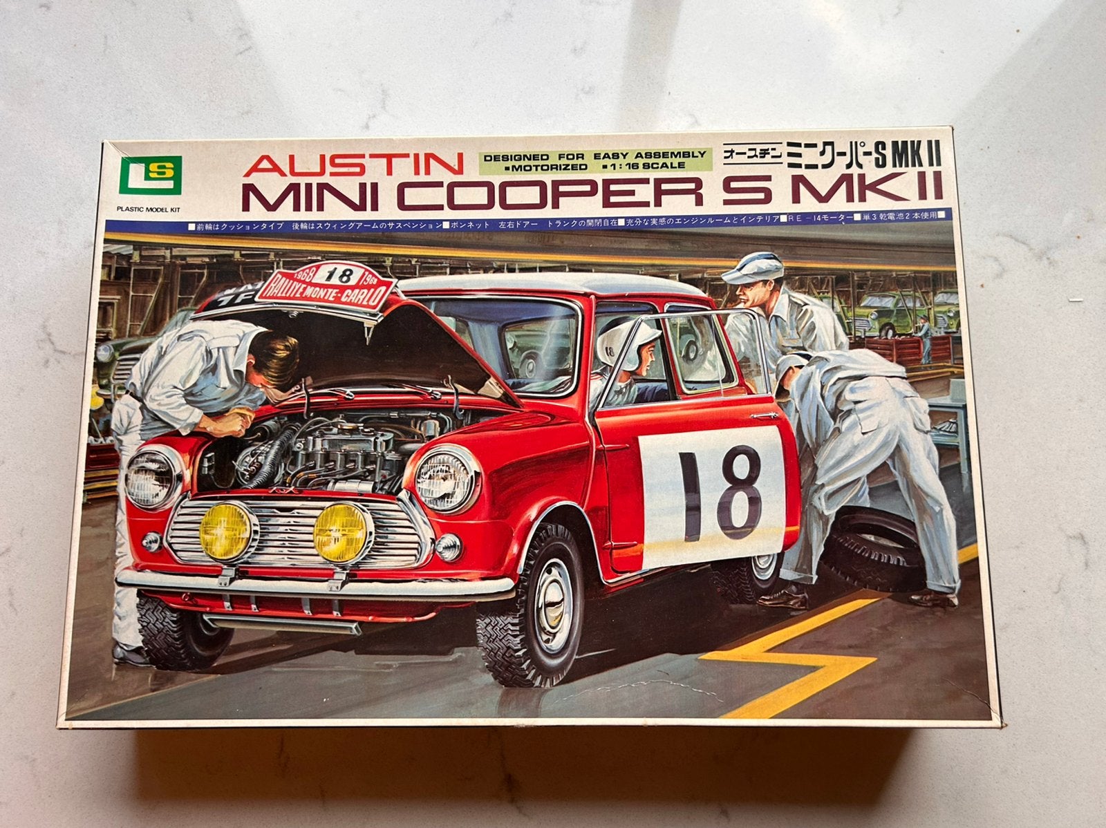 Vintage LS 1:16 Austin Mini Cooper S MK II Motorized Mod Kit, Ophalen of Verzenden, Zo goed als nieuw, Overige merken