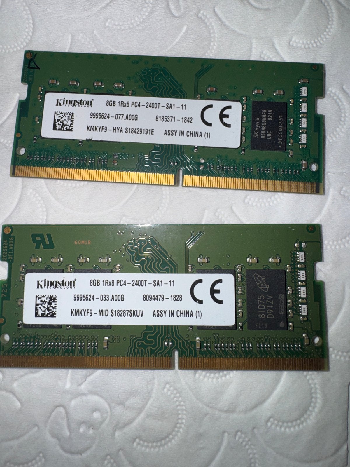 16GB | Kingston 8GB DDR4 RAM PC4-2400T Laptop Geheugen, Computers en Software, RAM geheugen, DDR4, 8 GB, Ophalen of Verzenden