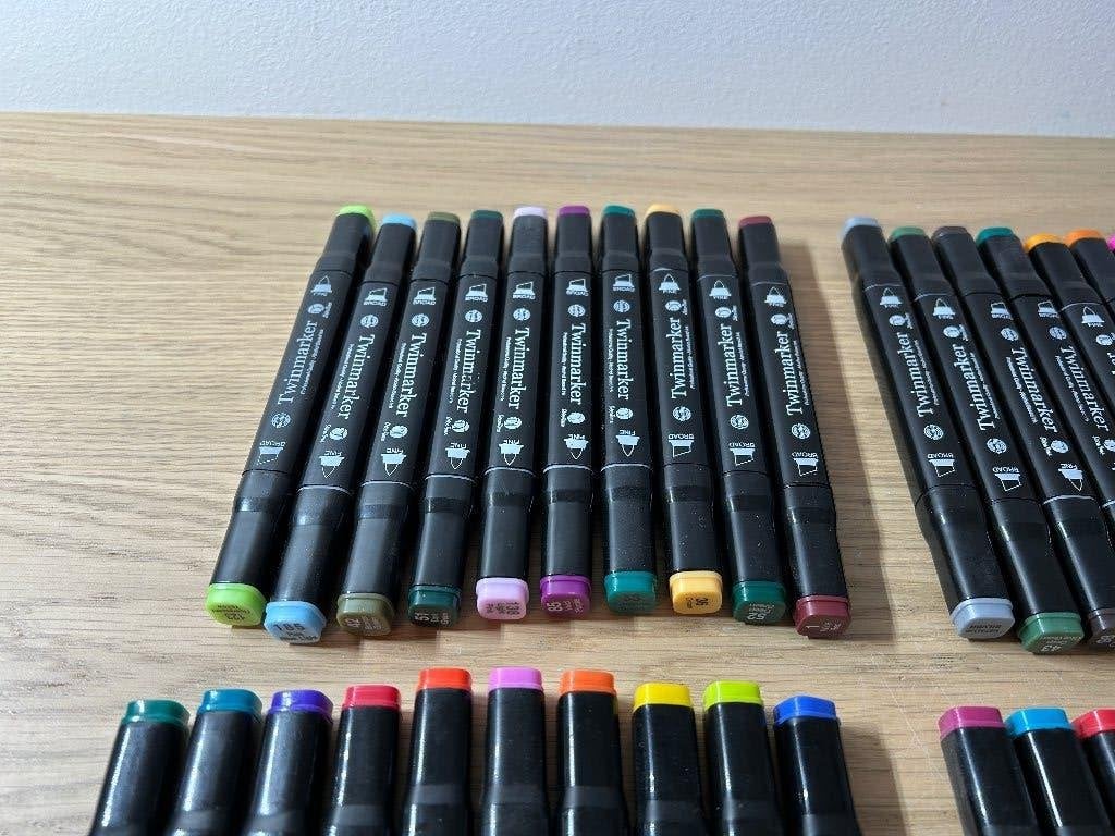 74x DecoTime Twinmarkers, Hobby en Vrije tijd, Ophalen of Verzenden, Zo goed als nieuw, Overige typen