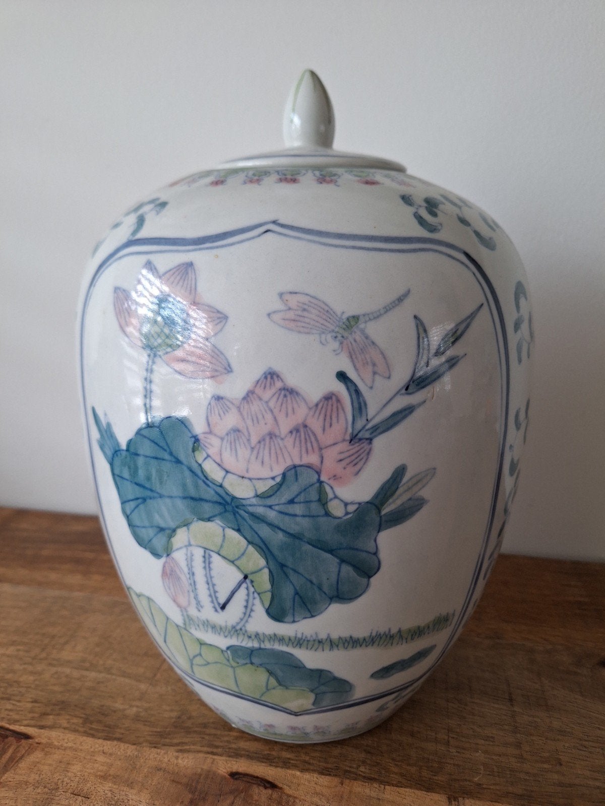 Prachtige Chinese gemberpot met bloemen en vogels, Antiek en Kunst, Ophalen
