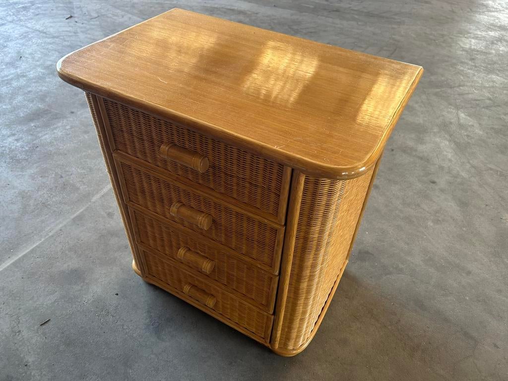 Rotan rohe design kast sidetable dressoir ibiza, Ophalen, Zo goed als nieuw, 25 tot 50 cm