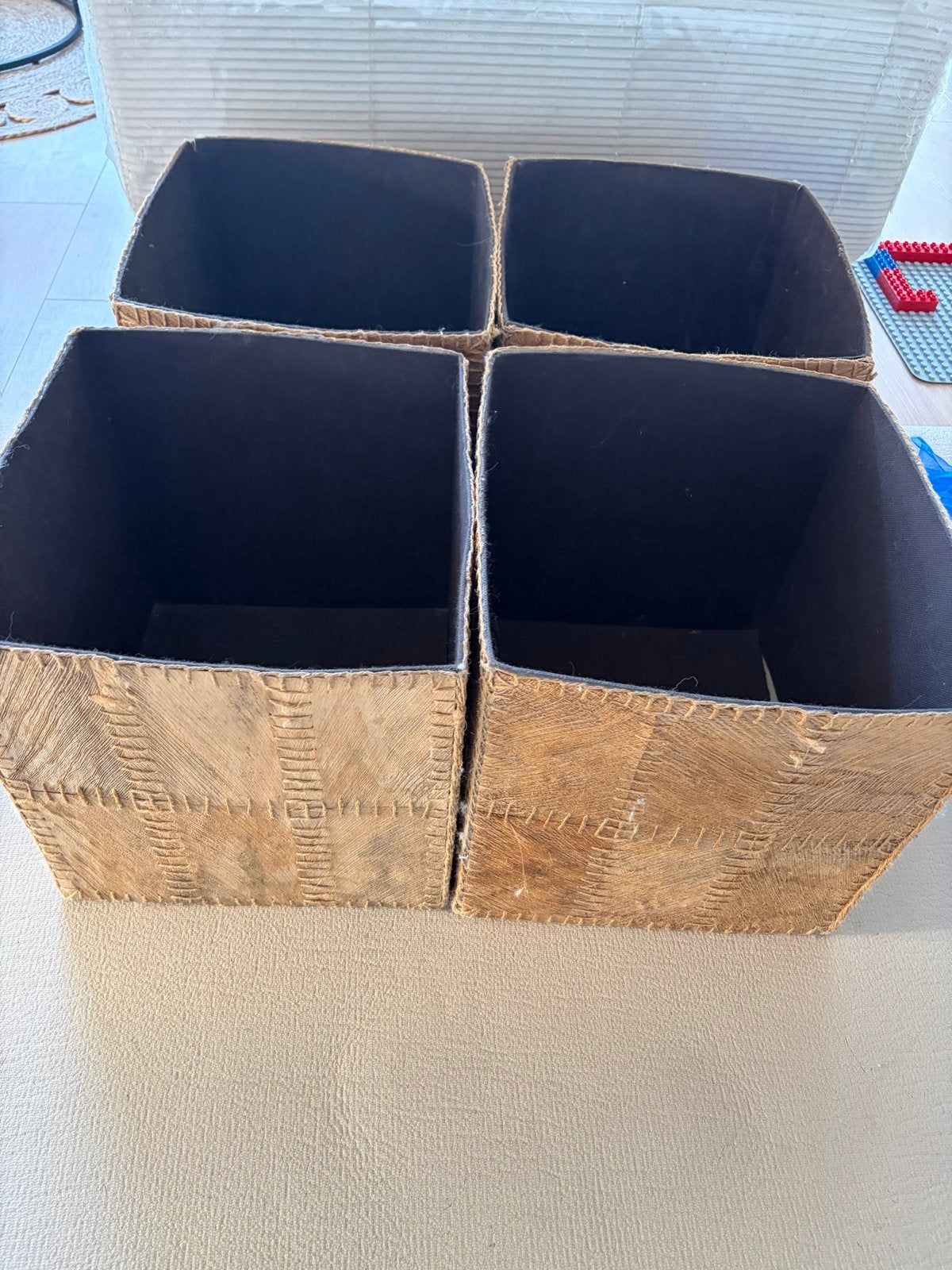 Ikea Kottebo mandjes voor Kallax kast (4 stuks), Ophalen, Gebruikt, Boho, Natuurlijk materiaal