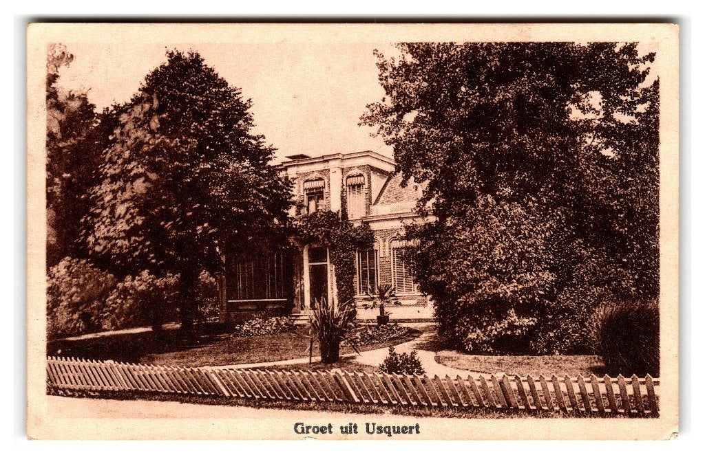 Usquert, Groet uit Usquert, Verzenden, 1920 tot 1940, Gelopen, Groningen