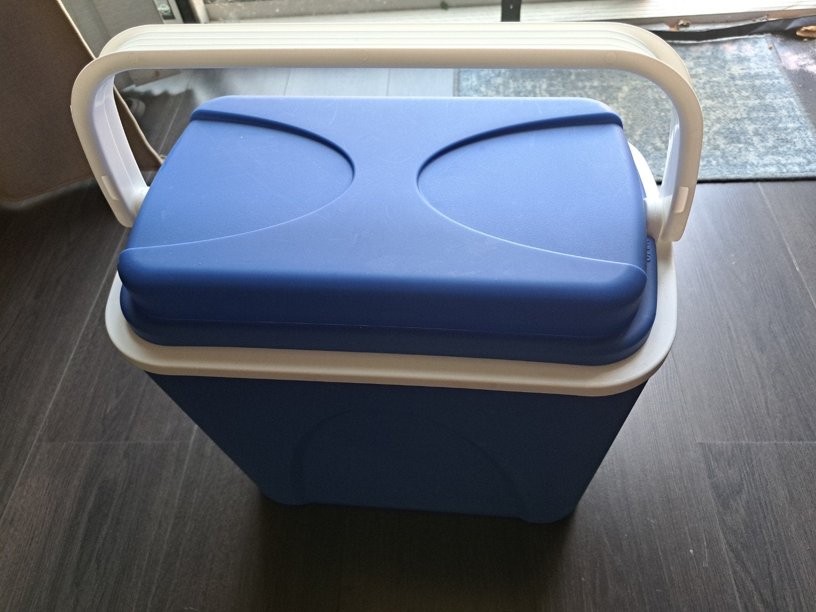 Blauwe koelbox met handvat, Ophalen, Gebruikt, Koelelement