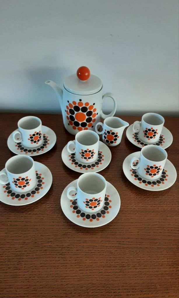 Winterling Retro Servies Jaren '70/'80 - Oranje/Bruin, Ophalen of Verzenden
