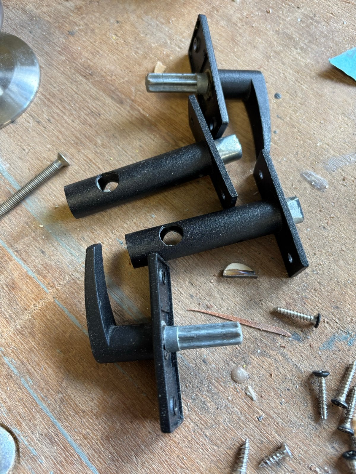 Insteekgrendels 2 stuks, Ophalen, Zo goed als nieuw, Overige materialen, Schuif of Grendel