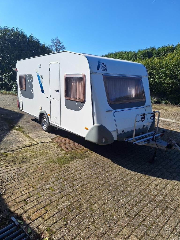 Knaus eurostar 450 caravan, Caravans en Kamperen, Caravans, Particulier, tot en met 4, 1000 - 1250 kg, Rondzit, Knaus, Frans bed