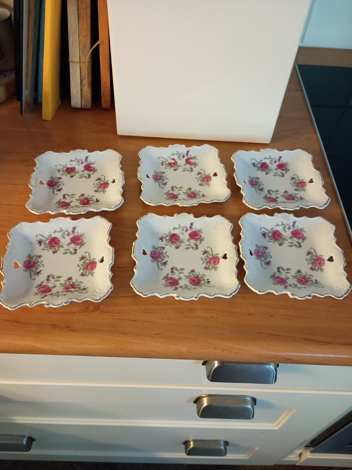 6 porseleinen cake schaaltjes Vintage Rosenthal, Ophalen of Verzenden