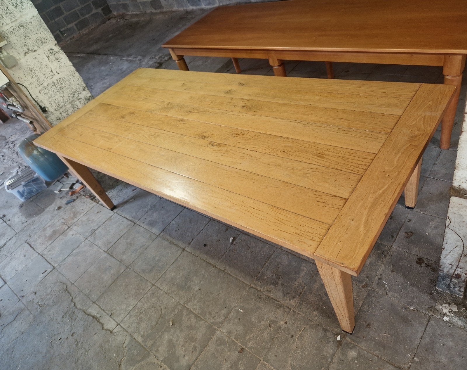 Franse kloostertafel eettafel, Ophalen