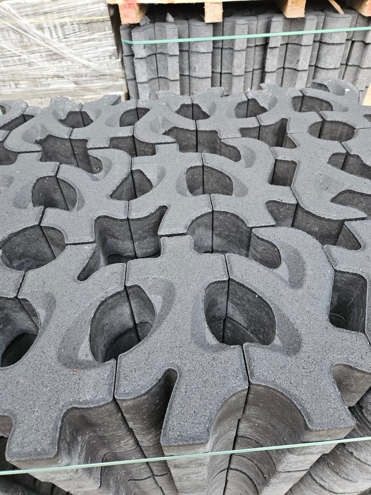 design grasbetonsteen 8cm antraciet, Tuin en Terras, Tegels en Klinkers, Ophalen, Nieuw, Beton, Klinkers