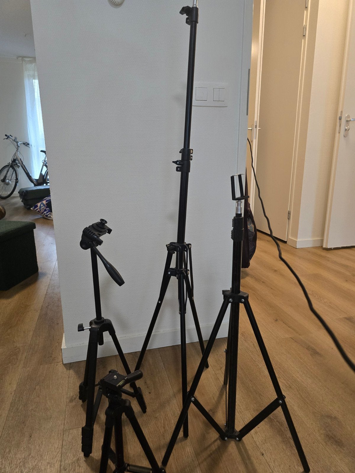 Diverse statieven en lichtstatief, 175 cm of meer, Inklapbaar, Gebruikt, Overige merken