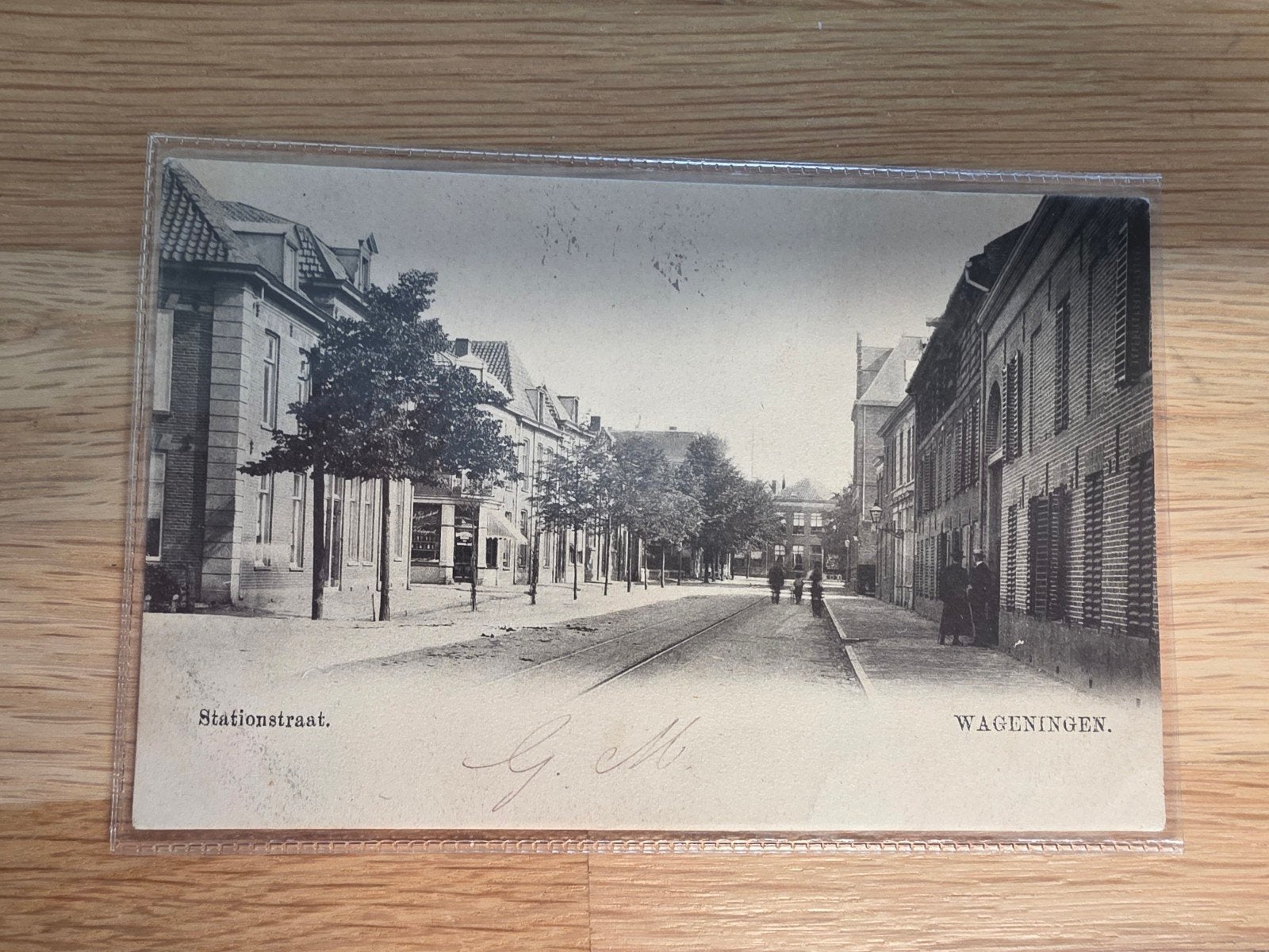Oude briefkaart Wageningen Stationstraat, Ophalen of Verzenden, Voor 1920, Gelderland