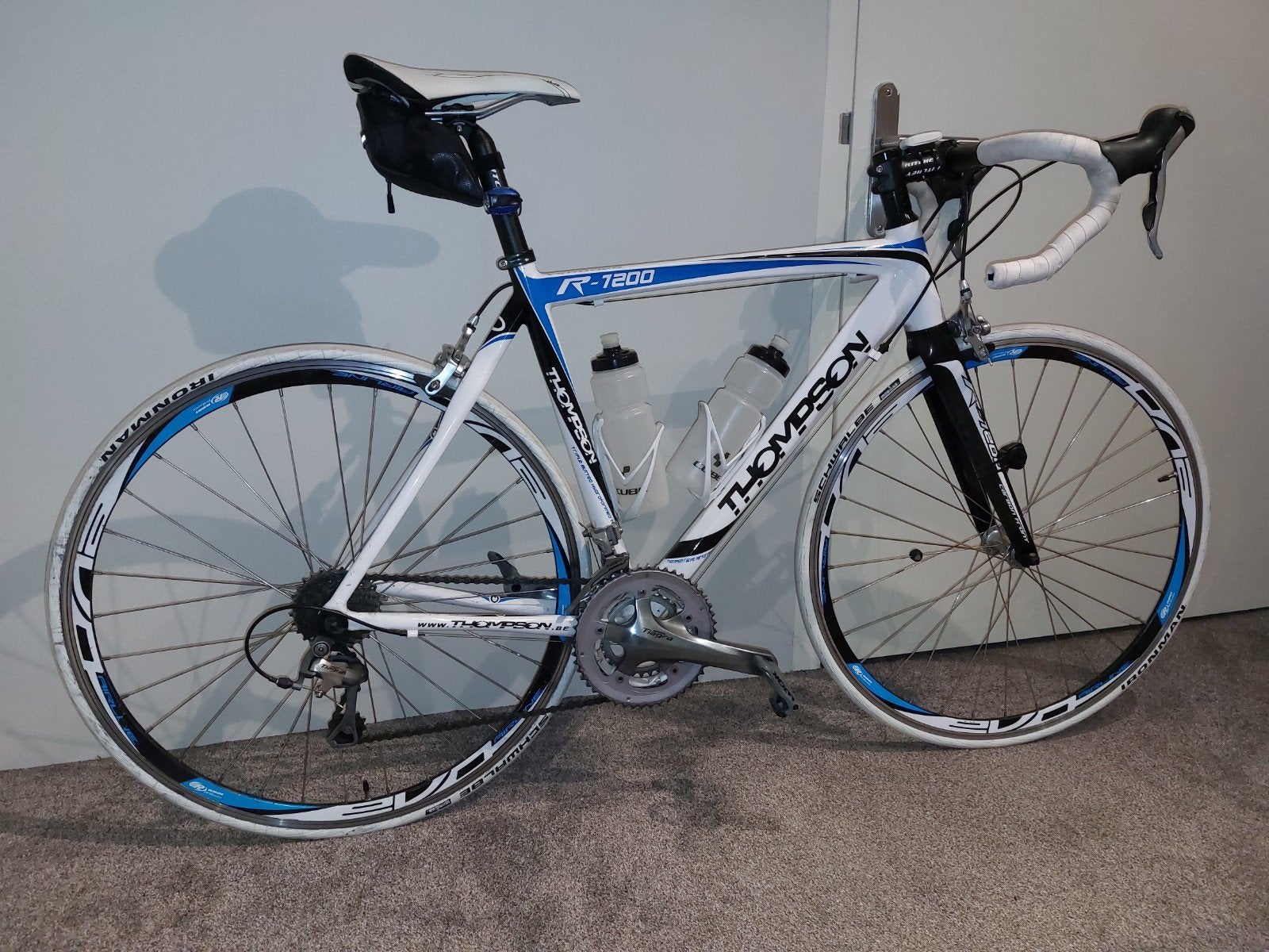 Racefiets Thompson R7200 + benodigdheden, Gebruikt, Carbon, Meer dan 20 versnellingen, 53 tot 57 cm