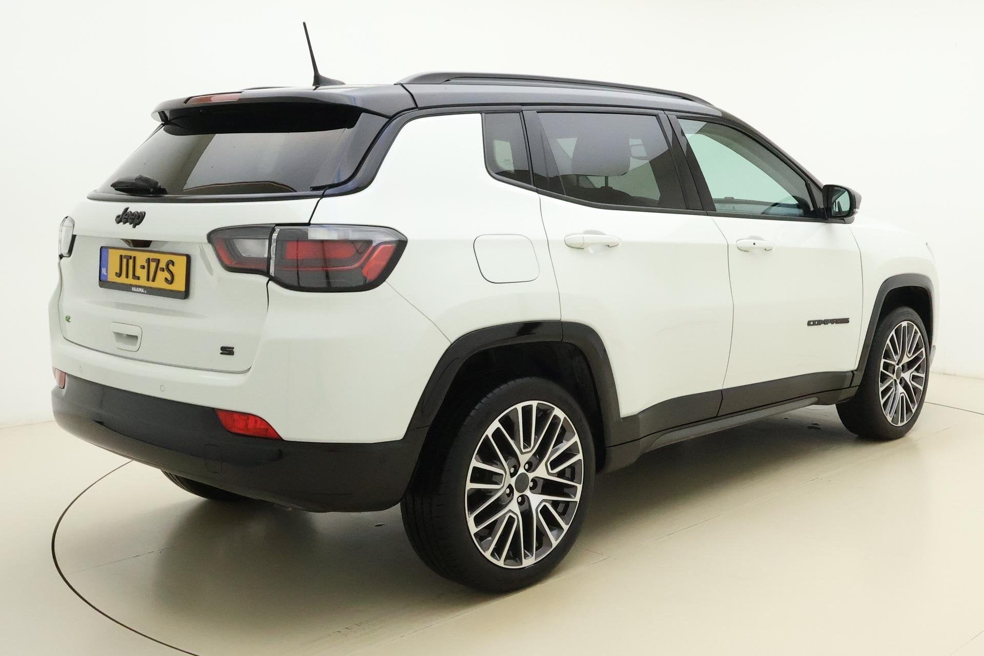 Jeep Compass 1.5T e-Hybrid S Automaat | Lederen bekleding |, Gebruikt, Wit, Bedrijf, 1469 cc