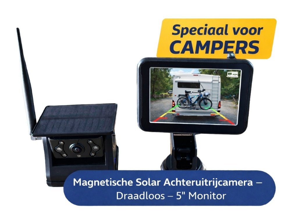 Draadloze Achteruitrijcamera met Magneet & 5 inch Display, Ophalen of Verzenden, Draadloos, Nieuw