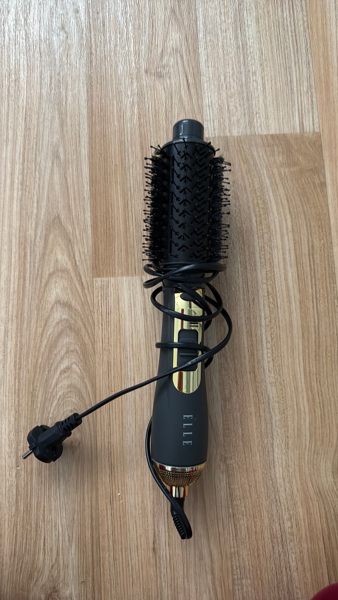 ELLE Hot Air Brush – elektrische warmteborstel/krultang, Ophalen of Verzenden, Zo goed als nieuw, Krultang of Stijltang