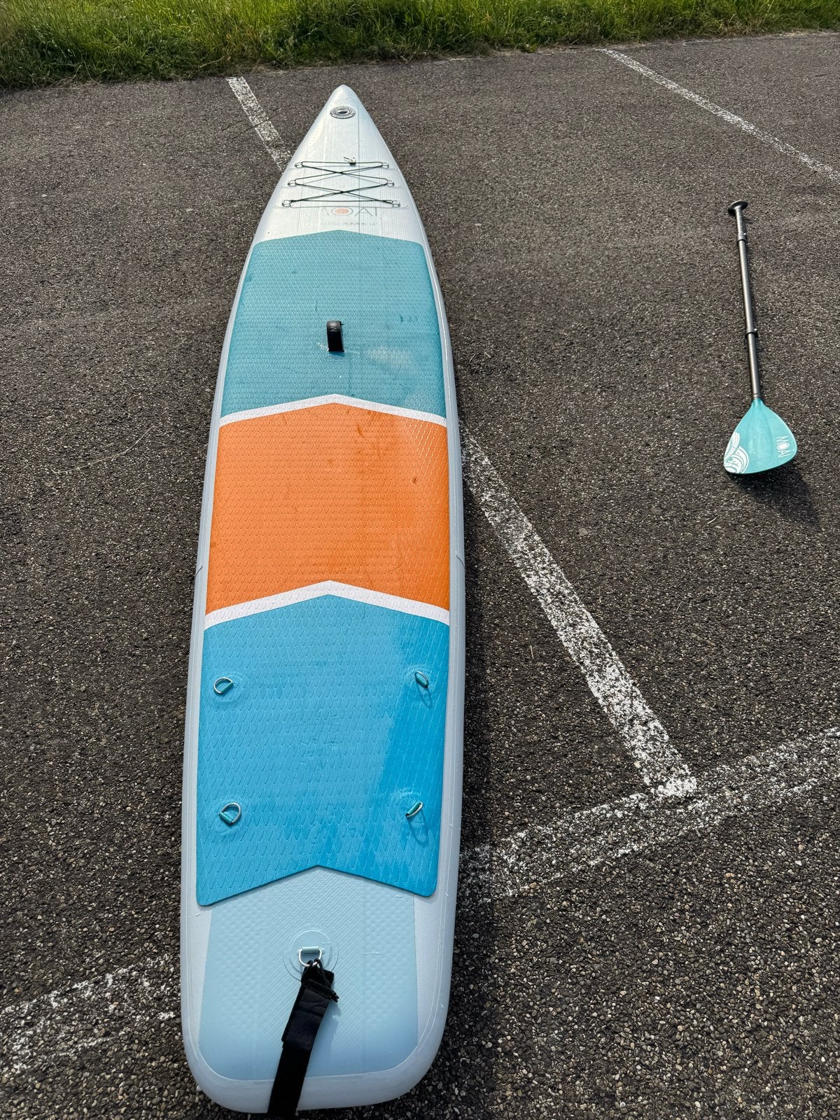 MOAI Race Series 14' SUP-board met peddel, Ophalen of Verzenden, Zo goed als nieuw, SUP-boards