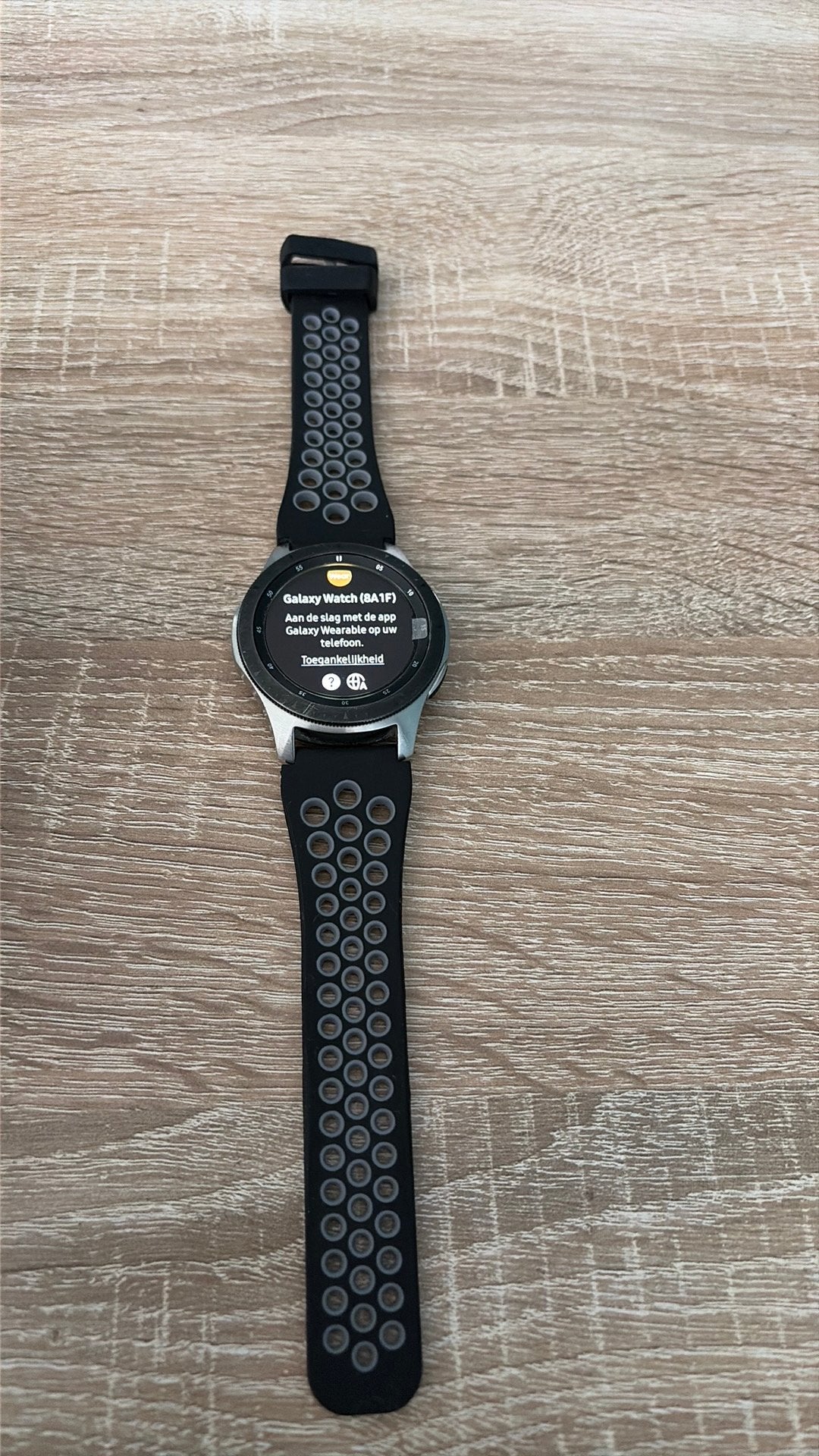 Samsung galaxy watch 8A1F, Ophalen, Zo goed als nieuw, Zwart, Android
