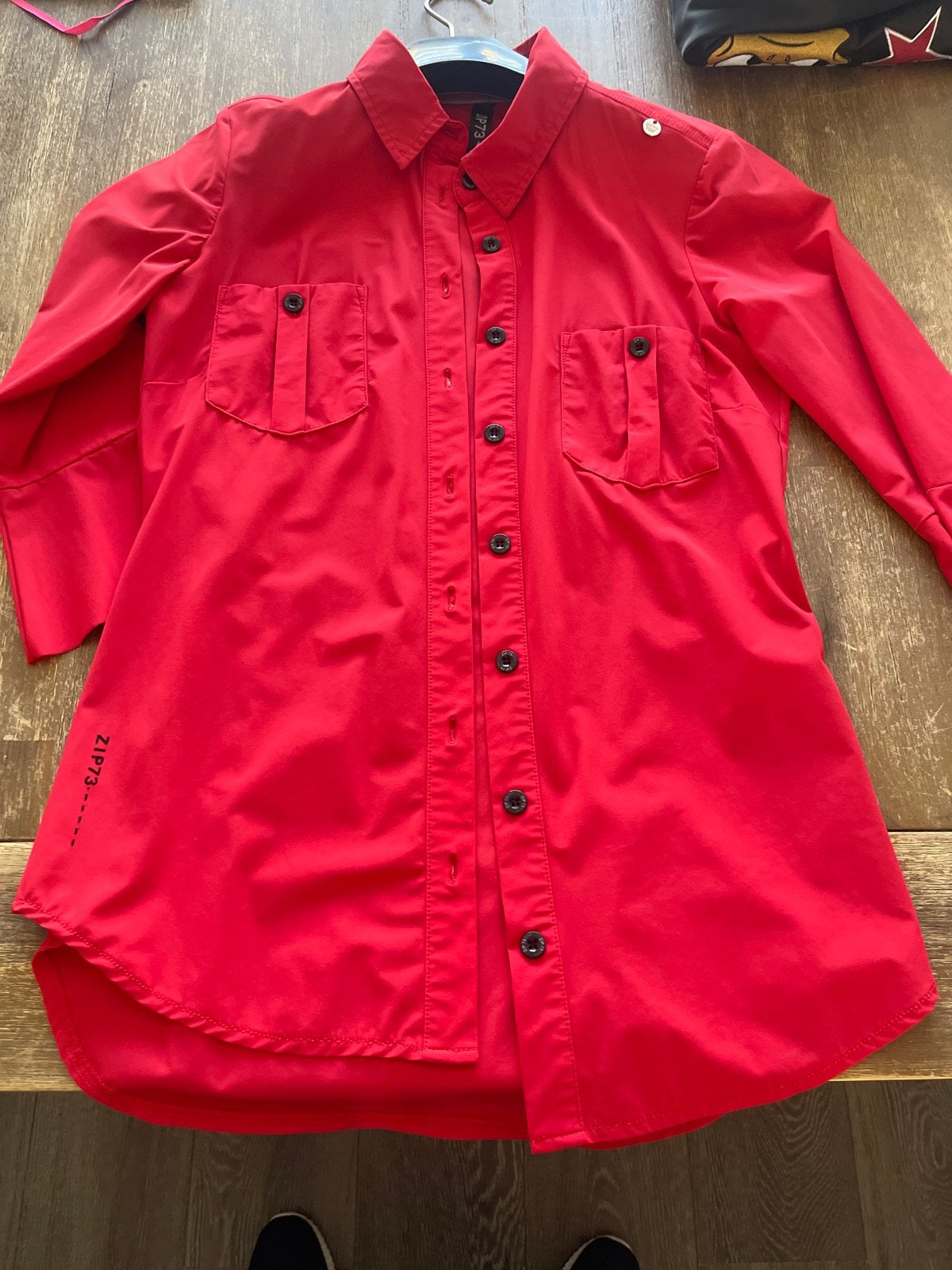 ZIP73 Rode Blouse/Tuniek Maat XS, Kleding | Dames, Ophalen of Verzenden, Zo goed als nieuw, Maat 34 (XS) of kleiner, Rood