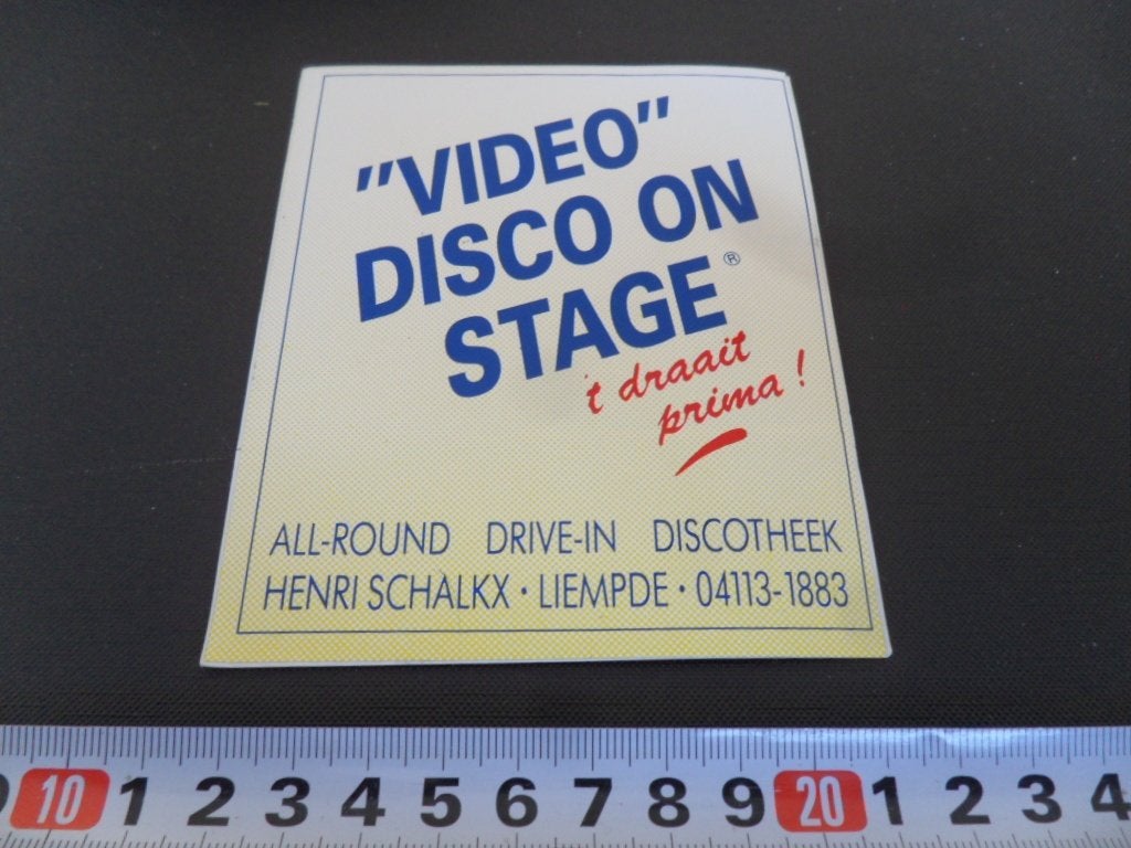 sticker Liempde All Round drive in Discotheek HENRI SCHALX, Ophalen, Zo goed als nieuw