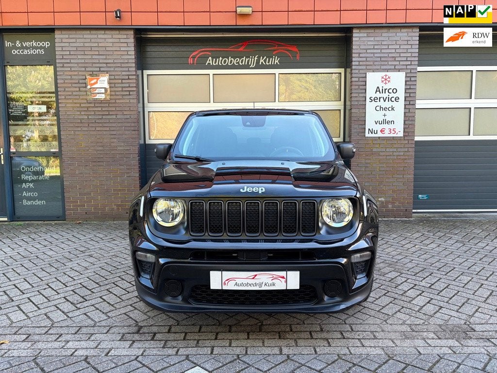 Jeep Renegade Sport uitvoering unieke km 66.872 nap, Auto's, Voorwielaandrijving, Dealer onderhouden, Stof, Zwart