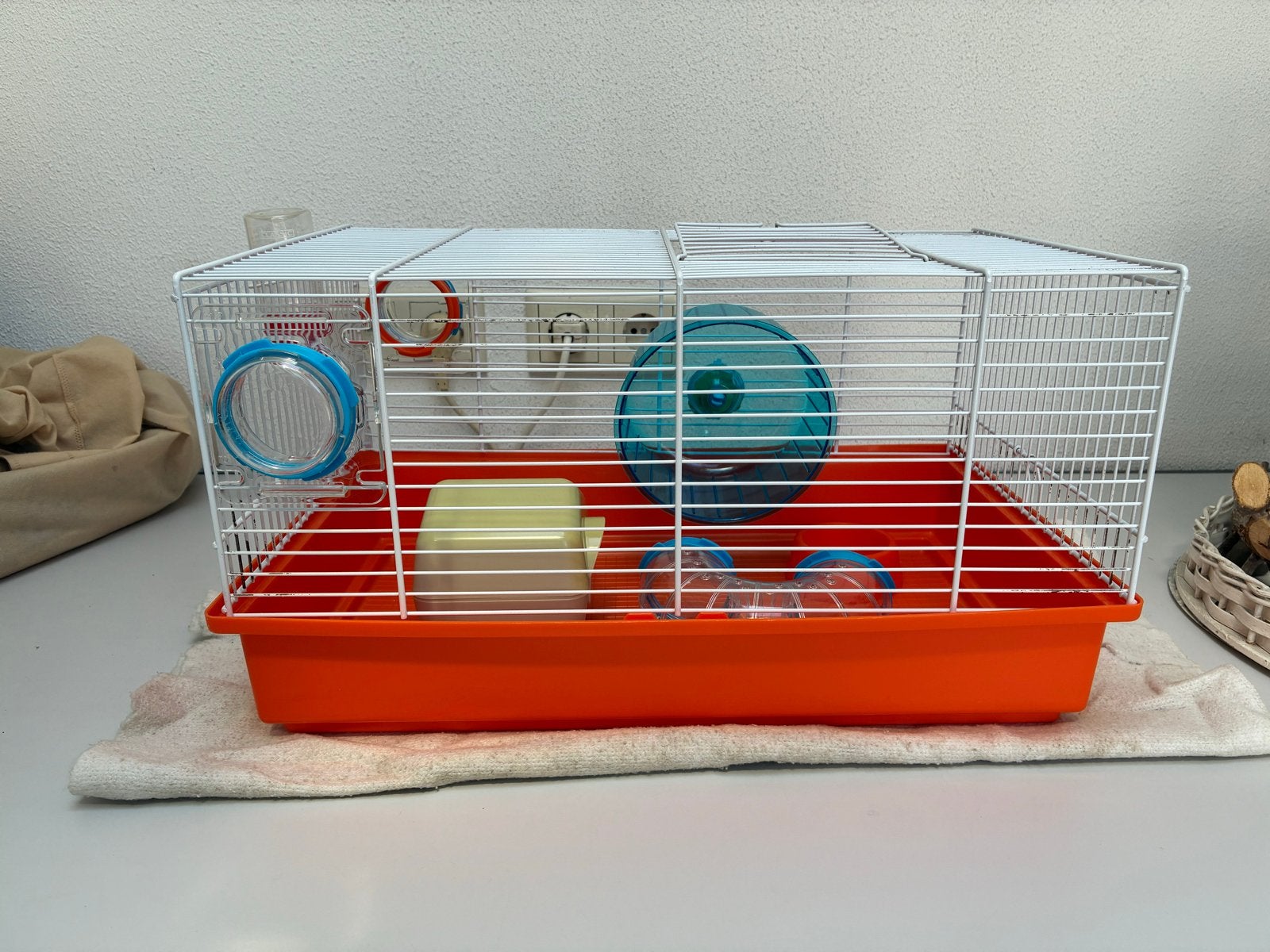 Hamsterkooi + accessoires, Dieren en Toebehoren, Knaagdieren en Konijnen | Toebehoren, Ophalen of Verzenden, Zo goed als nieuw
