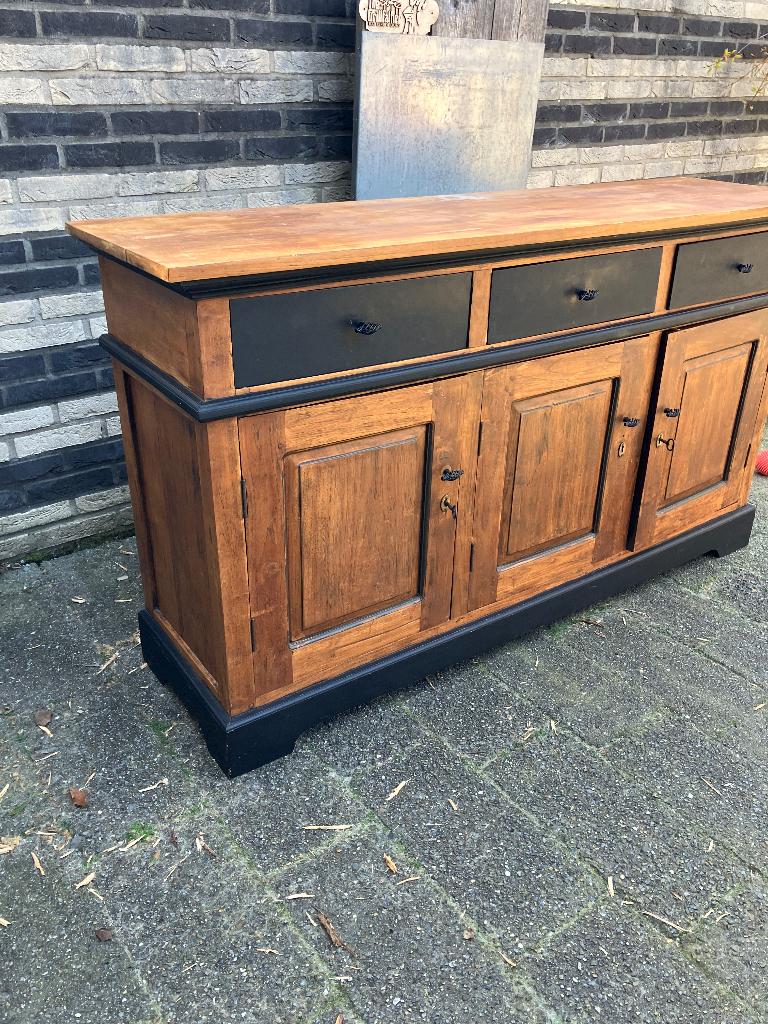 Dressoir kast, Ophalen, Gebruikt, Teakhout, Met lade(s)