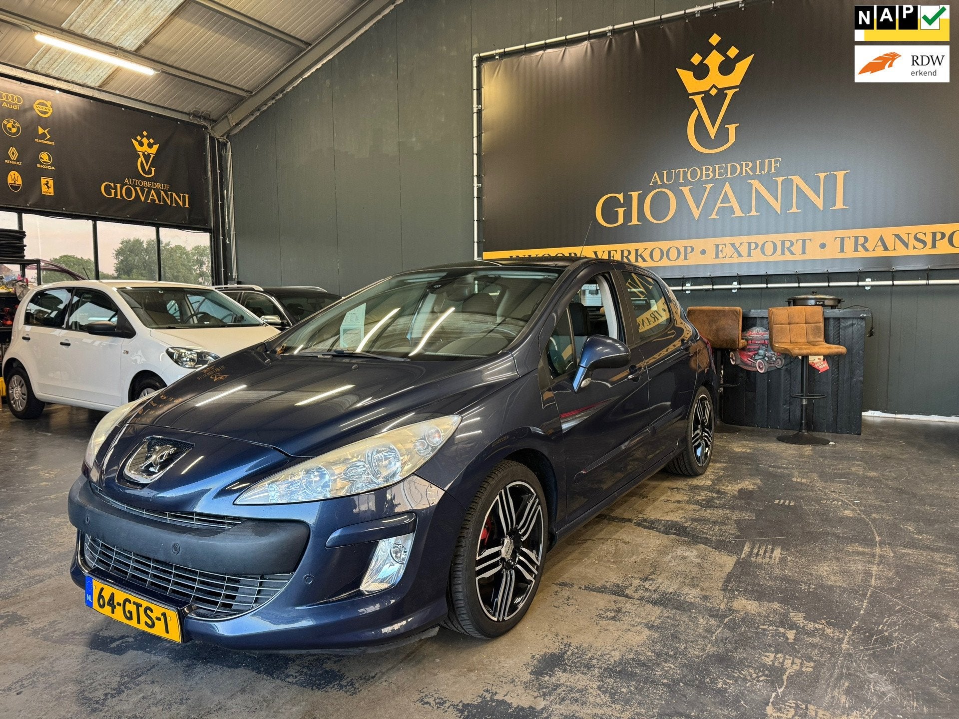 Peugeot 308 1.6 THP XT inruilen is mogelijk, Auto's, Gebruikt, 4 cilinders, 715 kg, Blauw