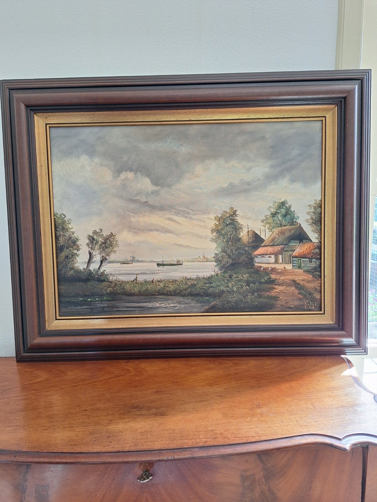 Olieverfschilderij van DvDijk, Antiek en Kunst, Ophalen