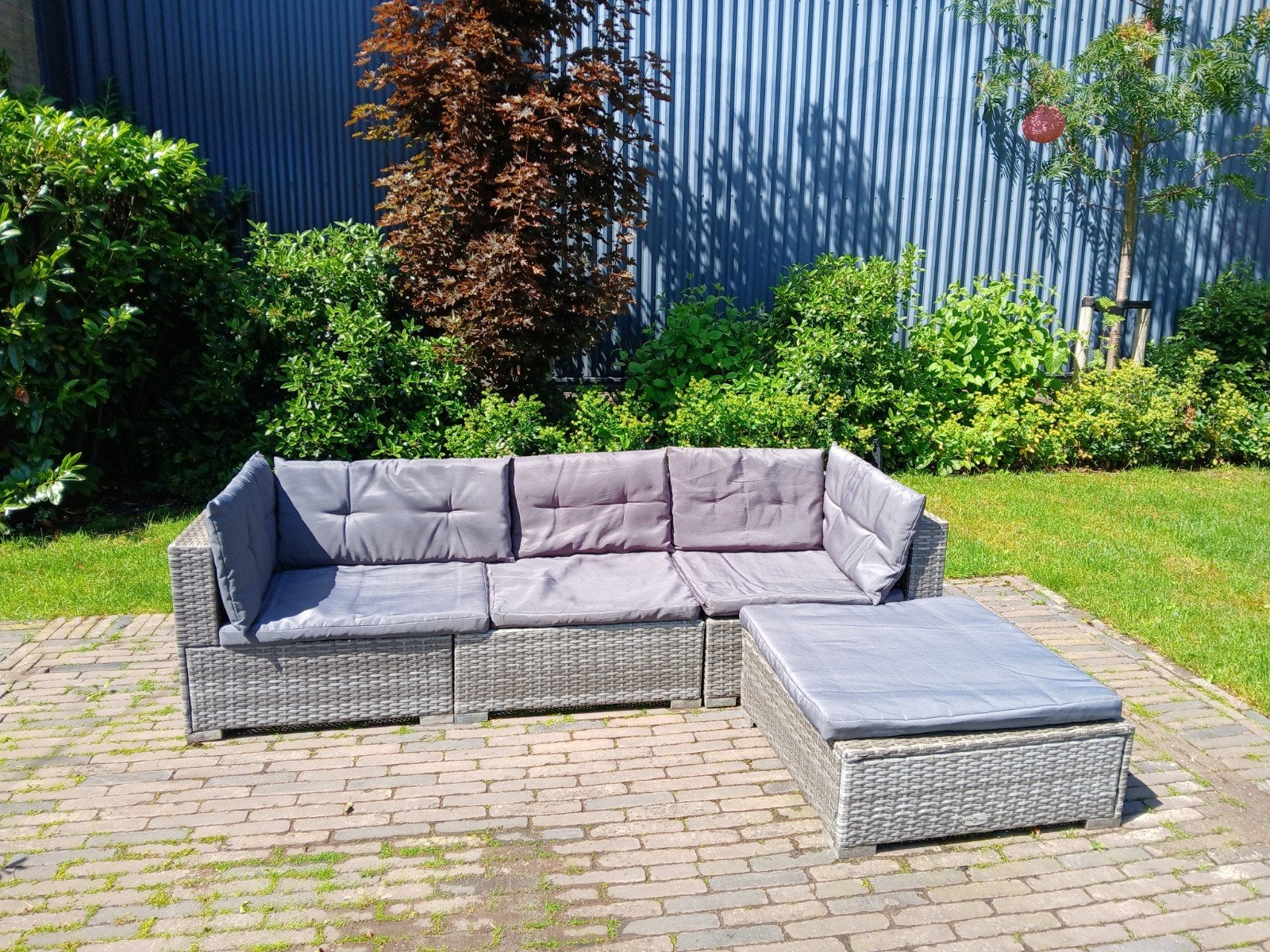loungeset te koop, Ophalen of Verzenden, Gebruikt, Kunststof