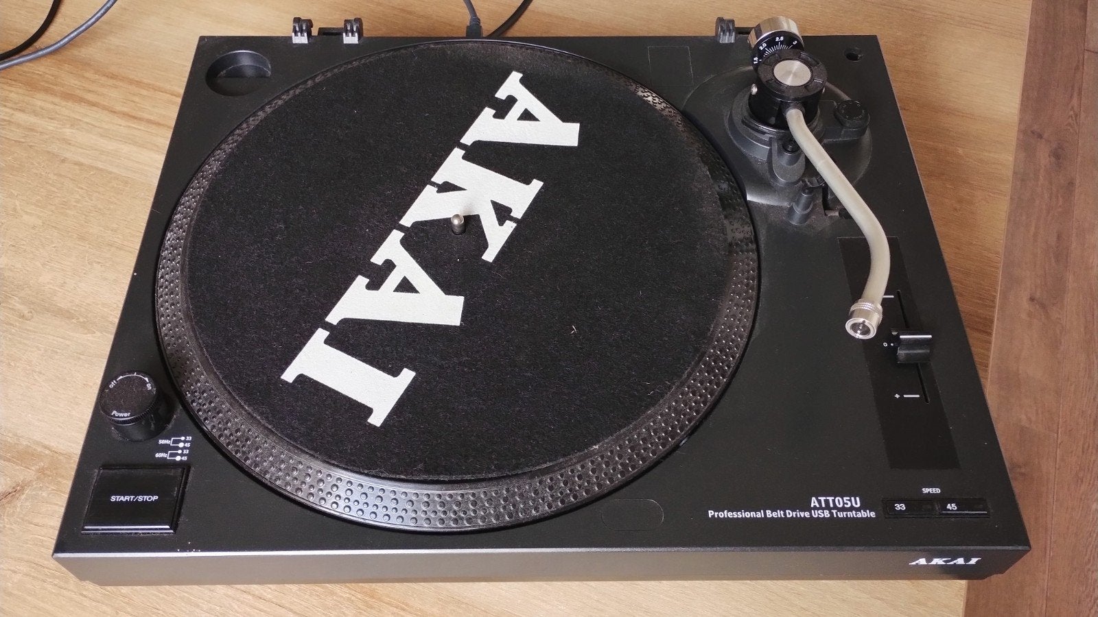 AKAI ATT05U platenspeler met USB aansl. zwart(eerst lezen), Audio, Tv en Foto, Platenspelers, Gebruikt, Pitch-regelaar, Ophalen of Verzenden