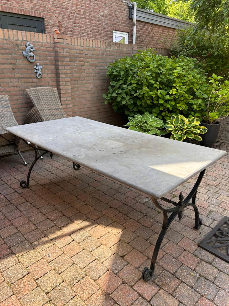 Hardsteen hardstenen tafelblad blad 100x200x3,5, Ophalen, Gebruikt