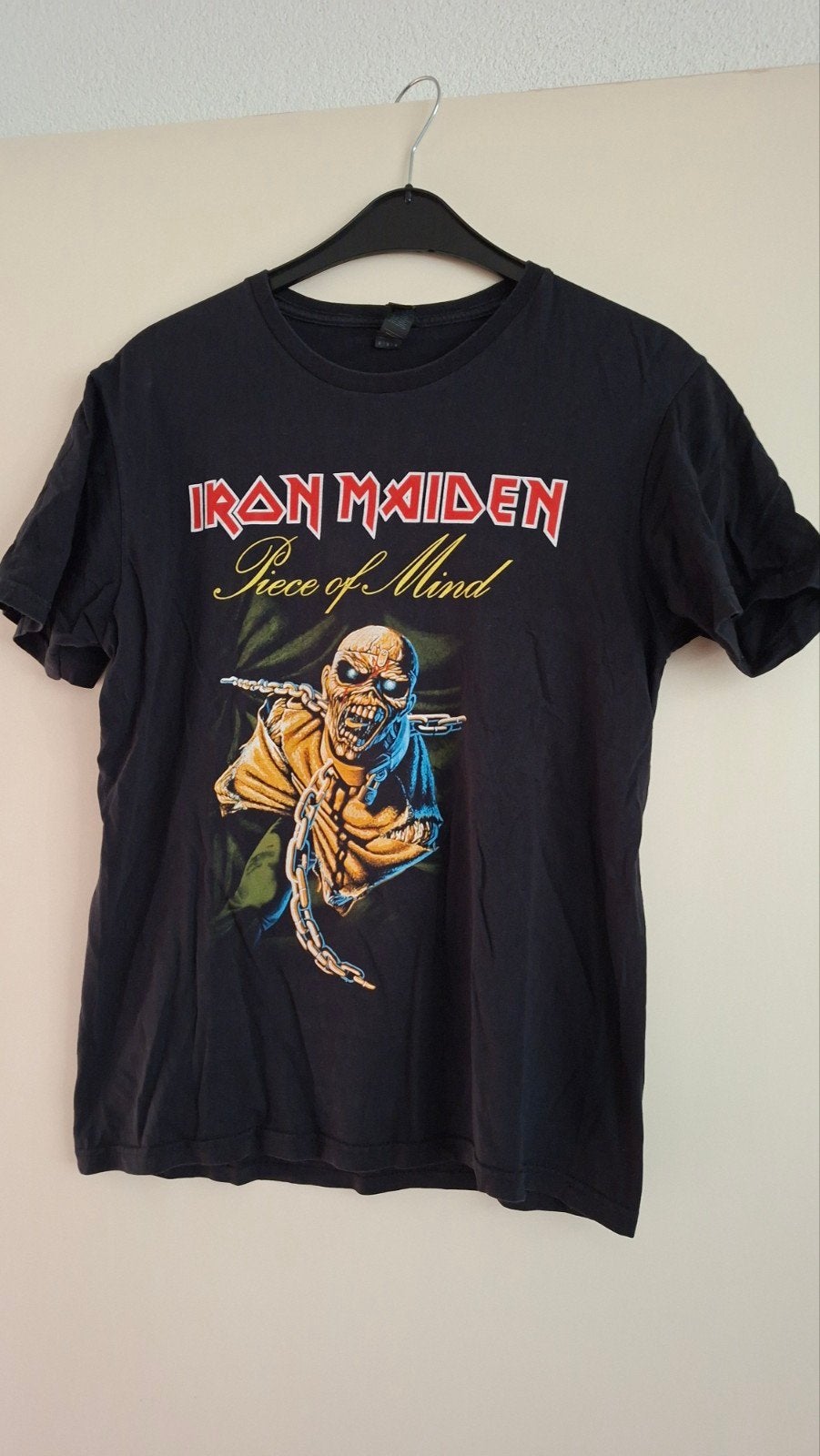 Iron Maiden Piece of Mind T-shirt Gildan Softstyle M, Maat 48/50 (M), Zwart, Ophalen of Verzenden, Zo goed als nieuw