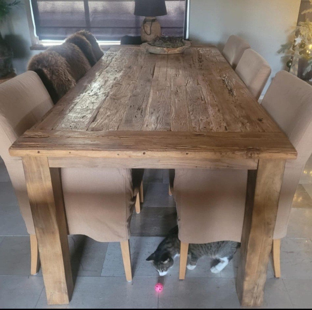 eettafel, Huis en Inrichting, Tafels | Eettafels, Ophalen, 200 cm of meer, 50 tot 100 cm, Zo goed als nieuw