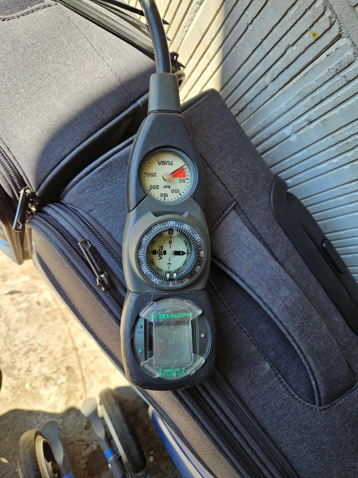 TUSA Duikconsole met manometer, kompas en duikcomputer, Ophalen of Verzenden, Gebruikt, Duikcomputer
