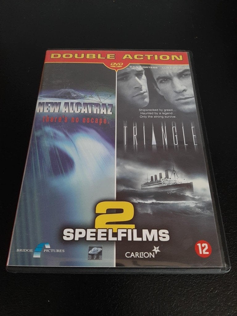 Double action: New Alcatraz/Triangle, Luke Perry, Dean Cain!, Cd's en Dvd's, Dvd's | Actie, Gebruikt, Actie, Vanaf 12 jaar, Ophalen of Verzenden