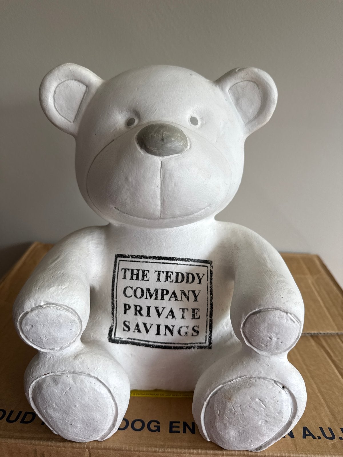 Rivièra Maison Spaarpot Beer Steen - The Teddy Company, Ophalen, Gebruikt, Steen, Aardewerk of Keramiek, Dier
