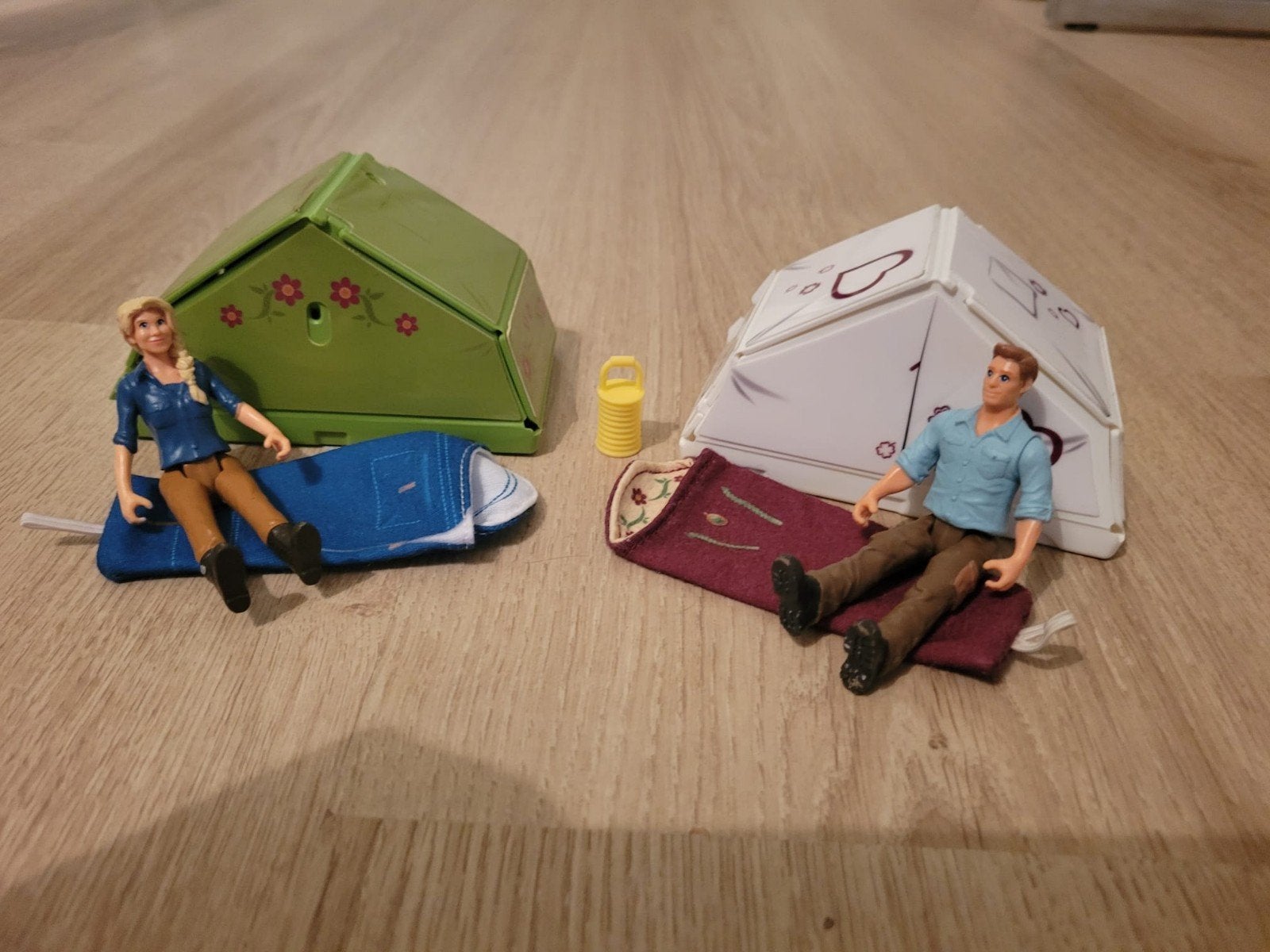 schleich mini camping set, Ophalen, Gebruikt