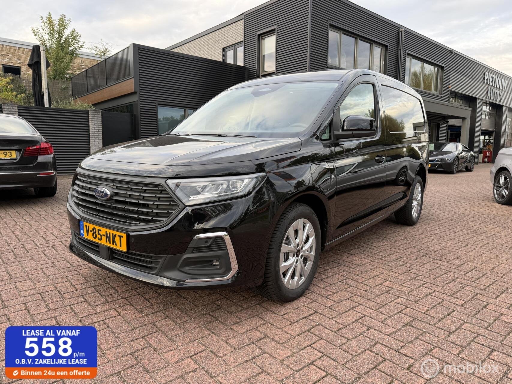 Ford Transit Connect 1.5 EcoBoost PHEV L2 Limited nieuw 257, Auto's, 1683 kg, 4 cilinders, 150 pk, Zwart
