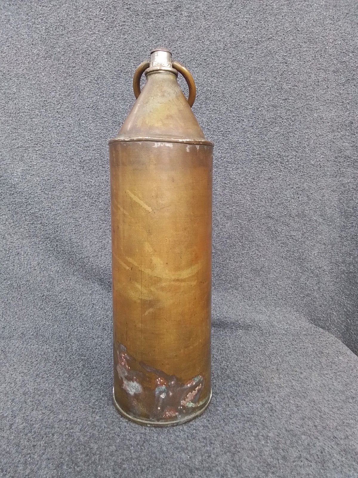 Oude koperen kruik - 1062 gram, 33cm hoog, Antiek en Kunst, Ophalen of Verzenden, Koper
