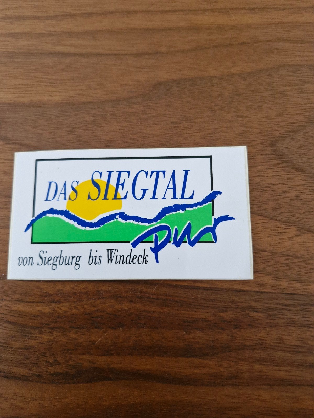 8798 Sticker "Das Siegtal Pur" van Siegburg tot Windeck, Ophalen of Verzenden, Nieuw, Overige typen