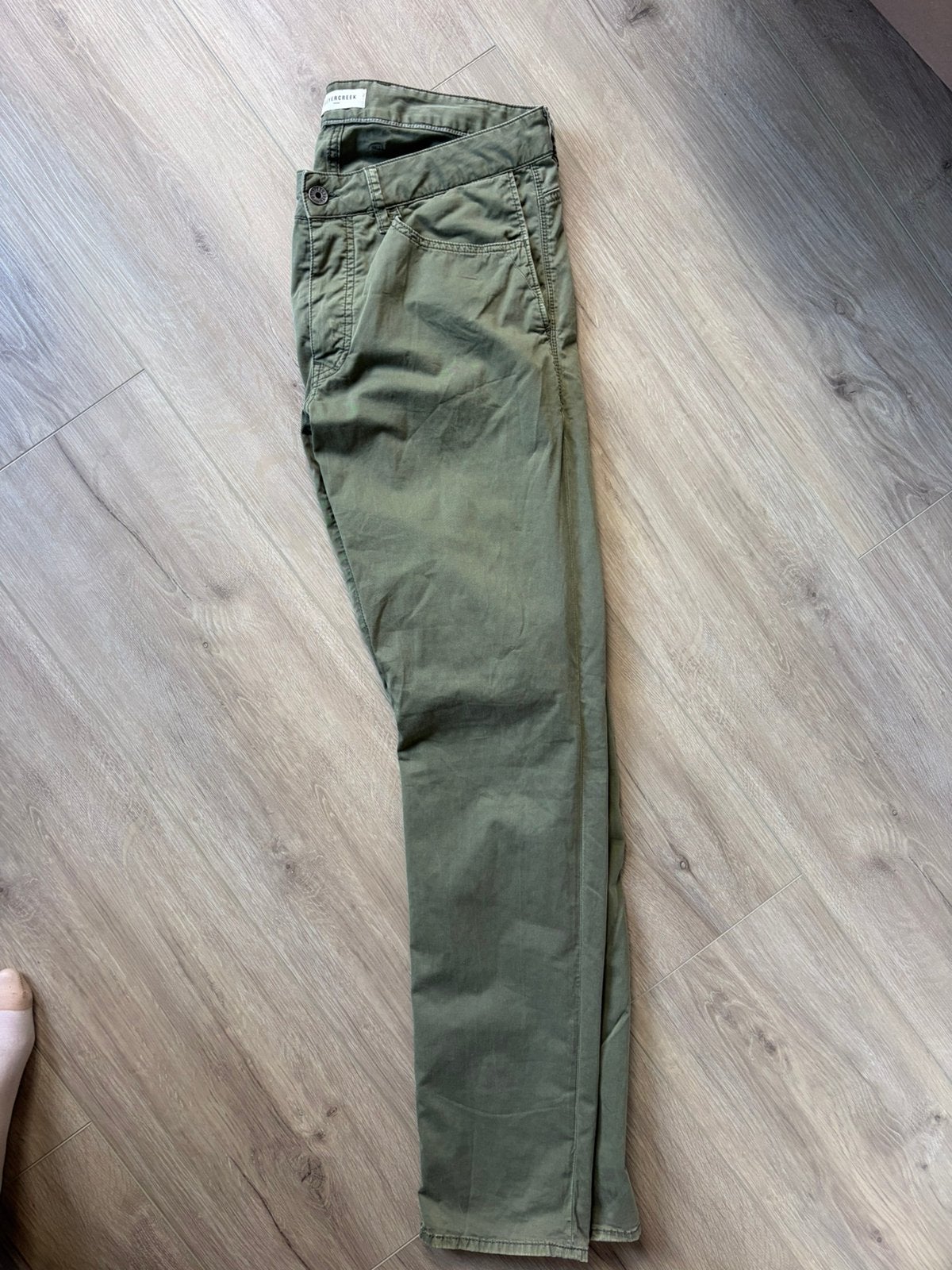 Silvercreek groene Chino W32/L32, Kleding | Heren, Ophalen, Zo goed als nieuw, Groen