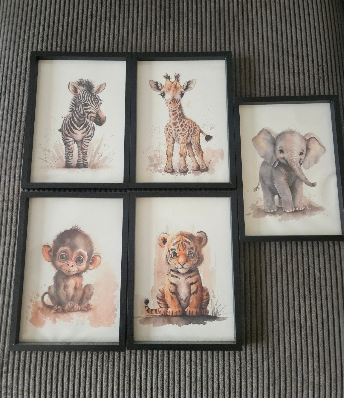 Leuke baby dieren schilderijen voor babykamer, Ophalen, Wanddecoratie