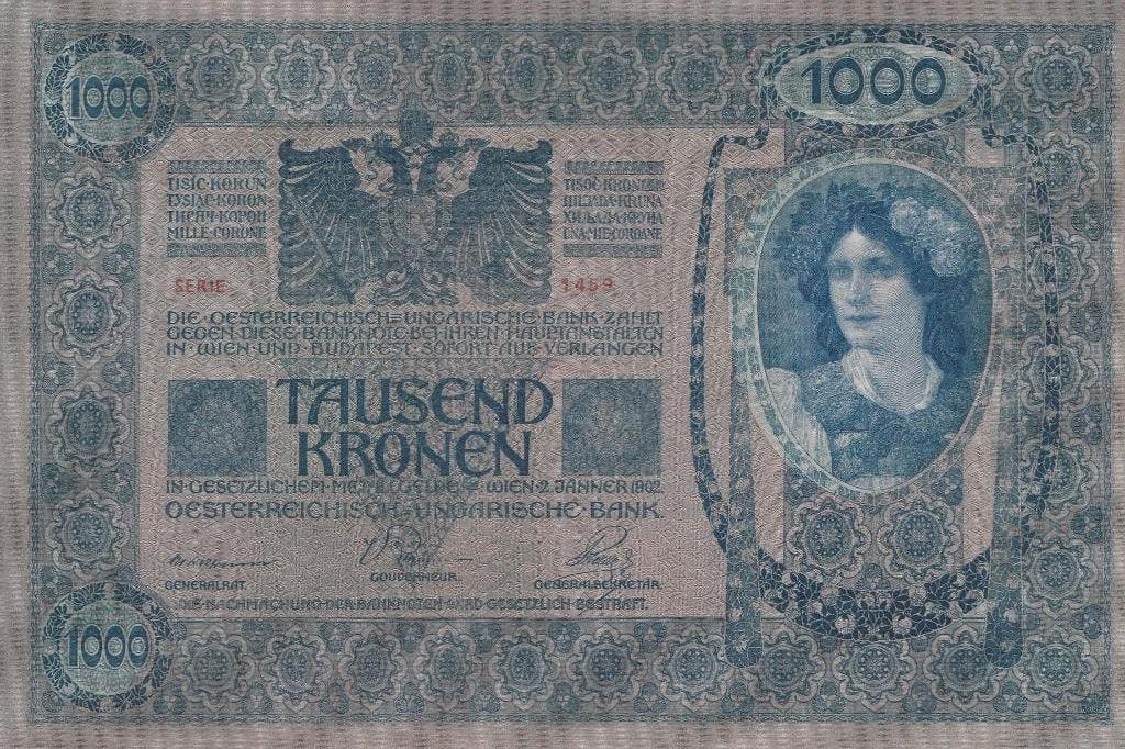 1000 Kronen 2.1.1902  oesterreichisch, Postzegels en Munten, Ophalen of Verzenden, Oostenrijk, Los biljet