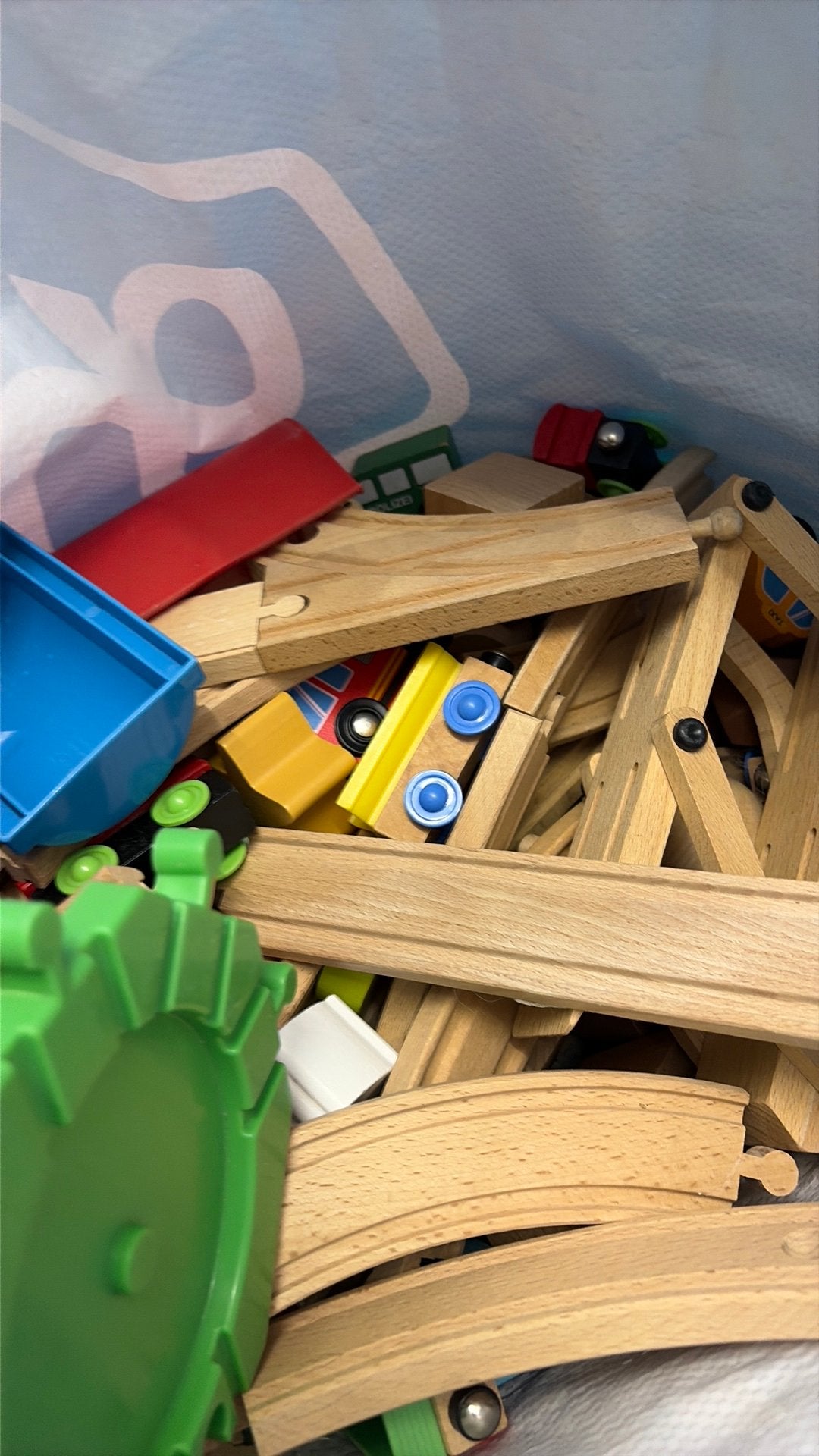 Houten trein baan ikea, Ophalen, Gebruikt