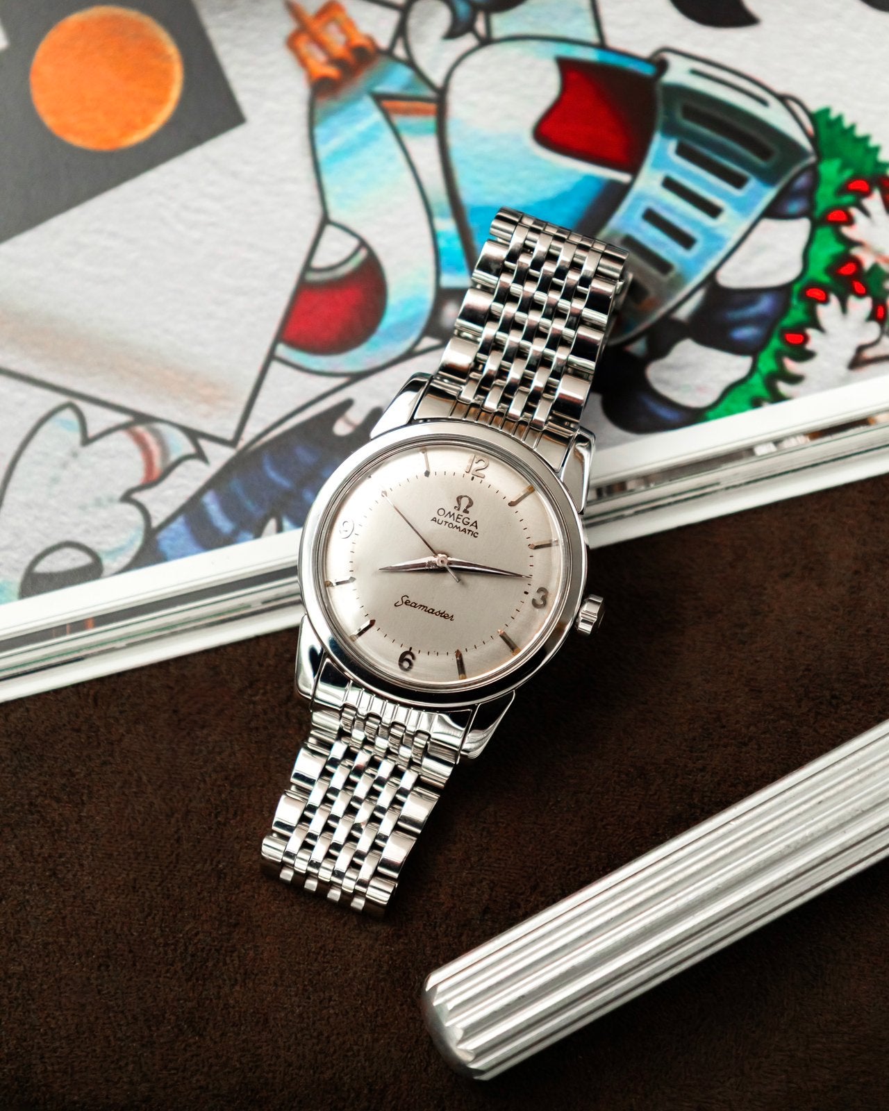 Omega 2846-2 SC Seamaster - Two-Tone Dial - Top Conditie, Ophalen, Staal, Met bandje, Polshorloge