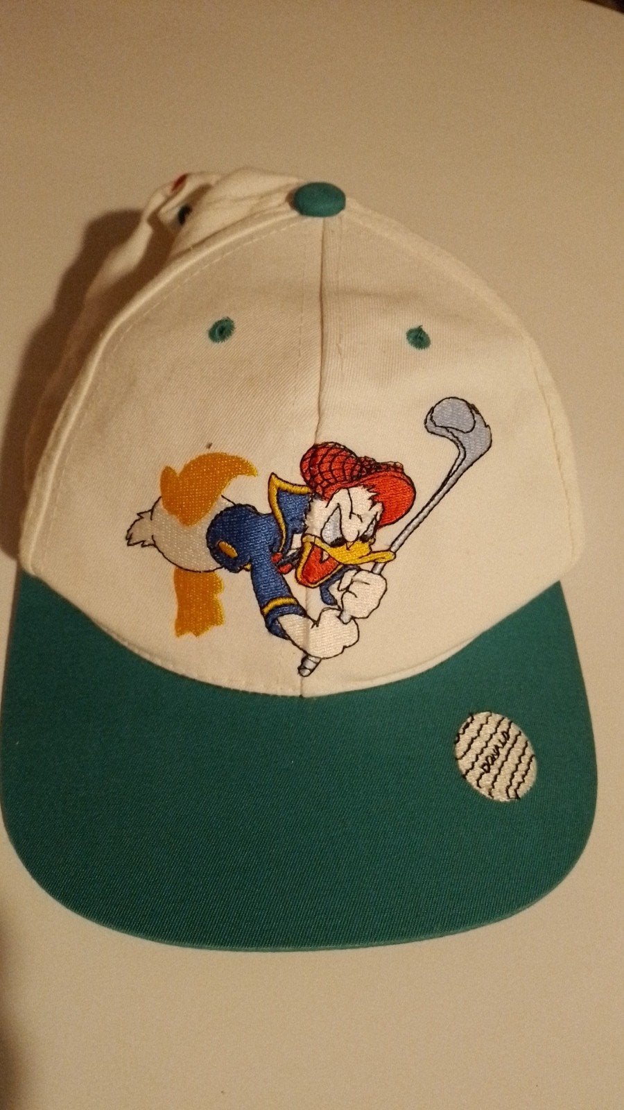 Vintage Disney Donald Duck Golf Pet, Verzamelen, Ophalen of Verzenden, Donald Duck, Kleding of Textiel