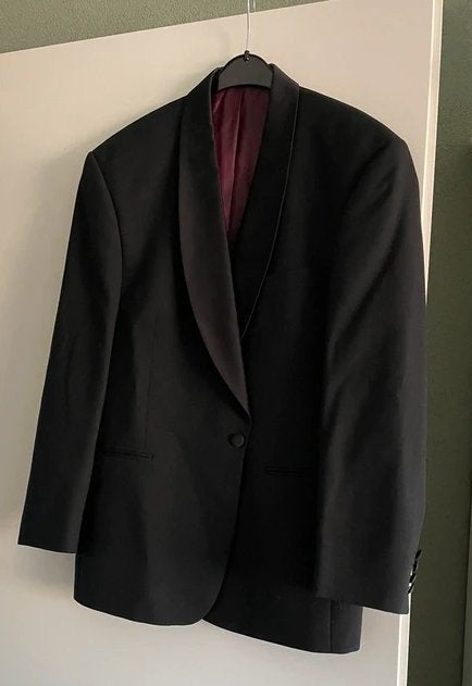 Smokingjasje, Kleding | Heren, Maat 48/50 (M), Zwart, Ophalen of Verzenden, Gedragen